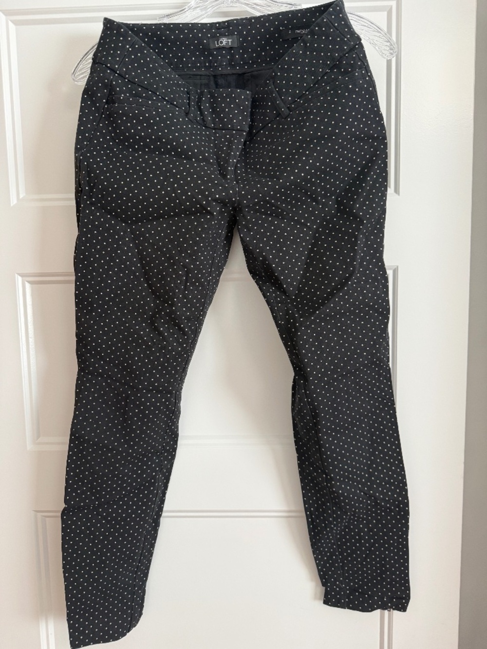 LOFT Marisa Ankle Polka Dot Pants